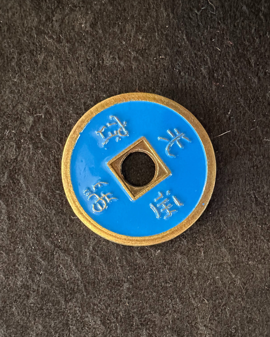 Moneda china tamaño Dólar - Azul