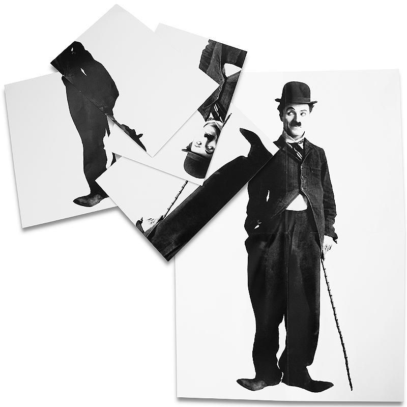 Póster Mágico de Charlie Chaplin – Restauración Instantánea