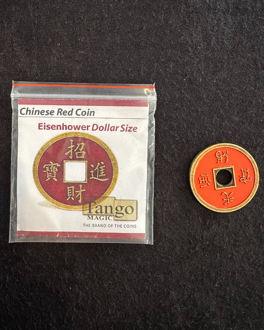 Moneda china tamaño Dólar - Roja